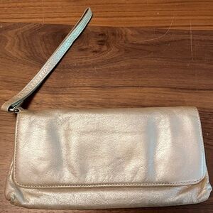 Hobo metallic gold clutch